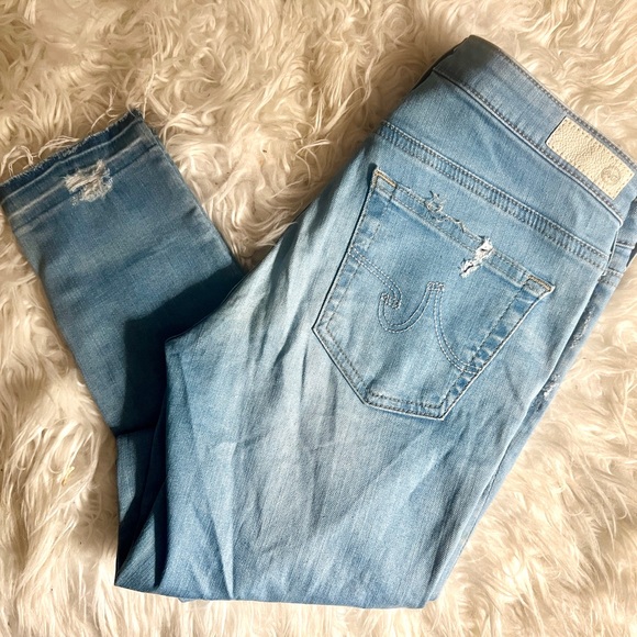 AG Denim The Legging Ankle Super Skinny Ankle Distressed! Sz 26R! Fantastic! - Picture 6 of 6